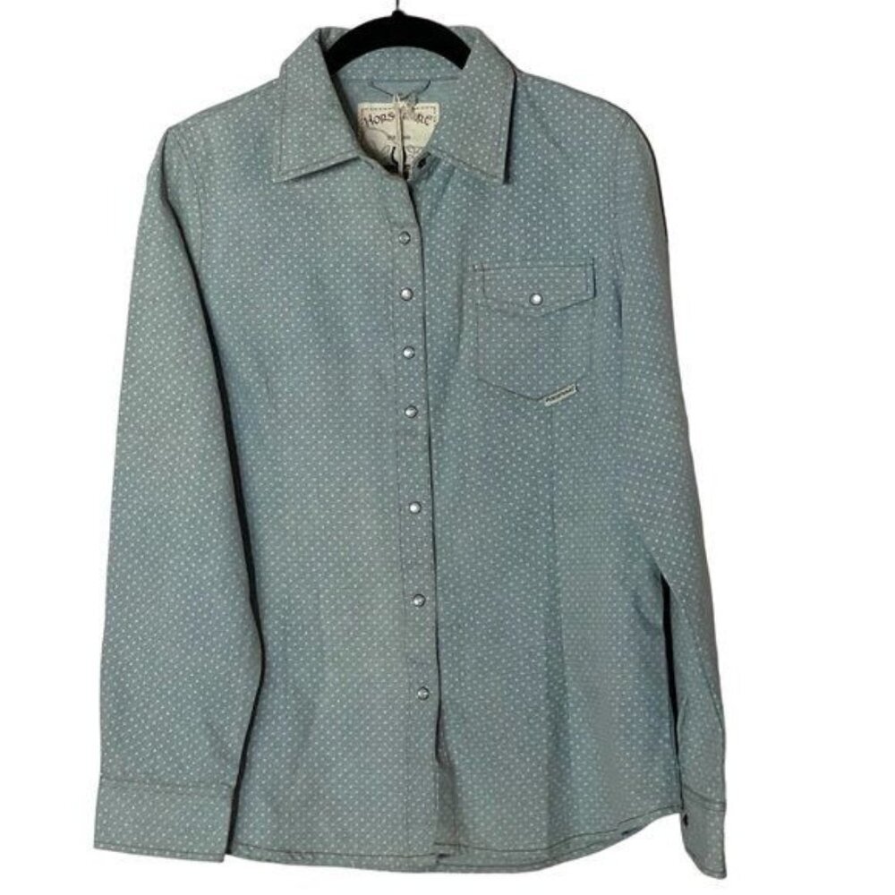 Rails Women's Light Blue Dot Button-Up Shirt